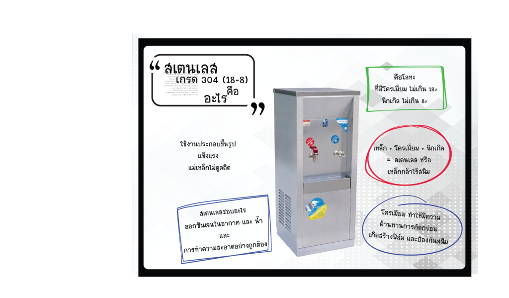 ตู้ทำน้ำเย้น MAXCOOL สแตนเลส