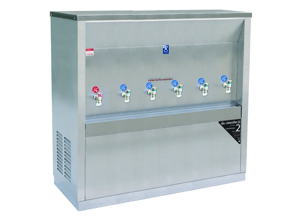 ตู้ทำน้ำร้อน 1 ก๊อก น้ำเย็น 5 ก๊อก แบบต่อท่อ MCH-6P