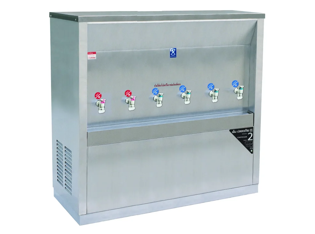 ตู้ทำน้ำร้อน 2 ก๊อก น้ำเย็น 4 ก๊อก แบบต่อท่อ MCH-6P