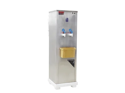 ตู้ทำน้ำเย็น 2 ก๊อก ต่อท่อ ระบายความร้อนด้วยแผงร้อน กรองน้ำในตัว MC-4L