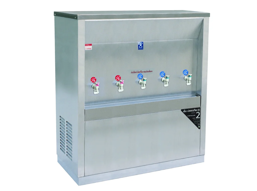 ตู้ทำน้ำร้อน 2 ก๊อก น้ำเย็น 3 ก๊อก แบบต่อท่อ MCH-5P